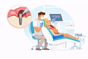 fixation de vis dentaire